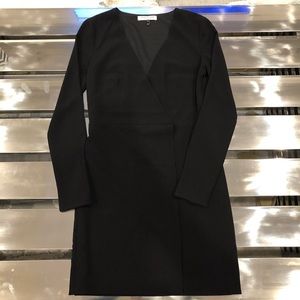 Halston Heritage Black Faux Wrap Dress - offer!!!!